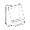 Wenger Double Bass Rack Maple Finish (3 Unit)