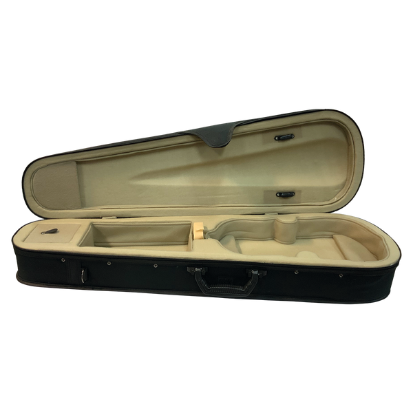 Vivo Neo Violin Case - Lightweight Shaped Black 1/2