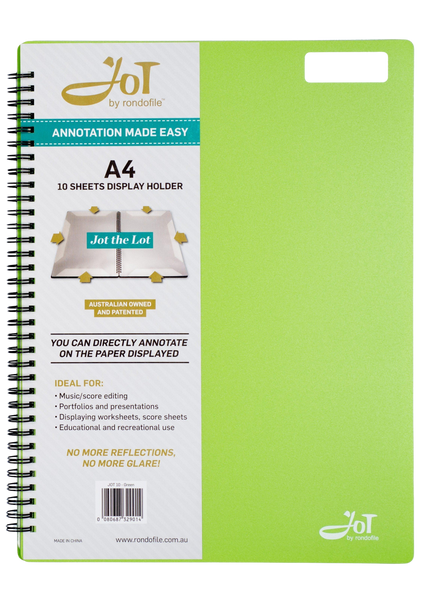 Rondofile Jot with Green Cover (10 sheets)