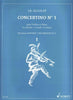 Accolay, Concertino No. 1 in A Minor for Violin and Piano (Schott)