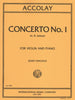Accolay, Concerto No. 1 in A Minor for Violin and Piano (IMC)