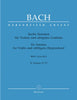 Bach, J.S, Six Sonatas for Violin and Obbligato Harpsichord BWV 1017-1019 (Barenreiter)