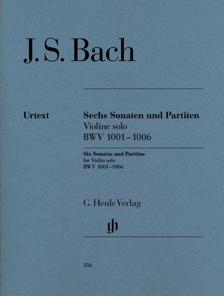 Bach, J.S., Three Sonatas And Three Partitas BWV 1001-1006 for Violin (Henle)