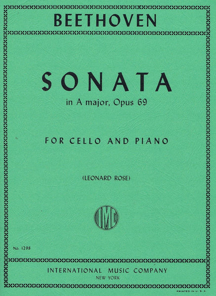 Beethoven, Sonata in A Op. 69 for Cello and Piano (IMC)