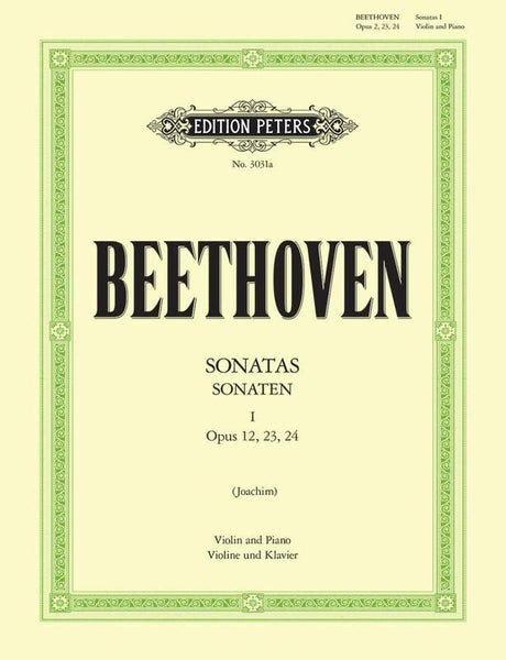 Beethoven, Sonatas for Violin and Piano Book 1 (Peters)