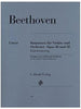 Beethoven, Two Romances Op. 40 and Op. 50 for Violin and Piano (Henle)