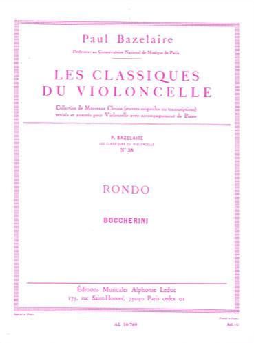 Boccherini, Rondo in C for Cello and Piano (Leduc)