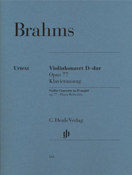 Brahms, Concerto in D Op. 77 for Violin and Piano (Henle)