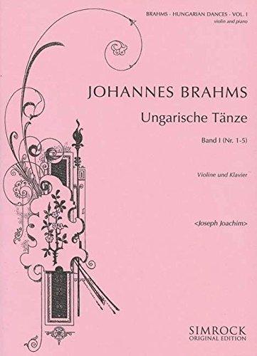 Brahms, Hungarian Dances Book 1 (arr. Joachim) for Violin and Piano (Simrock)