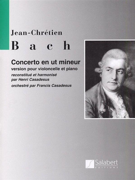Casadesus, Concerto in C Minor (Formerly Attributed to J.C. Bach) for Cello and Piano (Salabert)