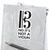 Case Decoration Sticker - Alto Clef 'No It's Not a Violin'