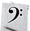 Case Decoration Sticker - Bass Clef