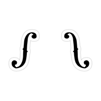 Case Decoration Sticker - F-Holes