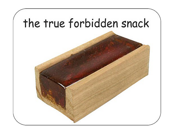Case Decoration Sticker - Rosin "The true forbidden snack" (67mm x 52mm)