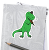 Case Decoration Sticker - T-Rex Plays Violin