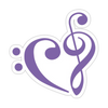Case Decoration Sticker - We Heart Music (76mm x 76mm)