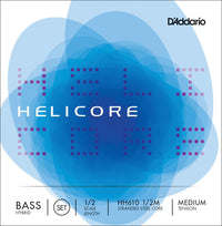 D'Addario Helicore Double Bass String Set 1/2 Hybrid