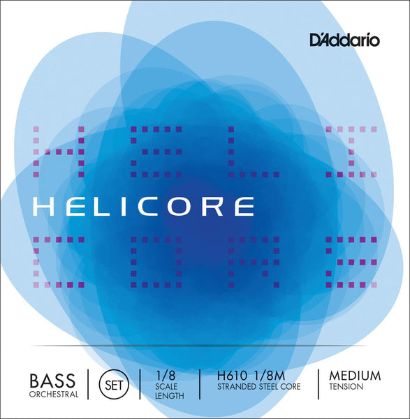 D'Addario Helicore Double Bass String Set 1/8 Orchestral