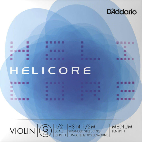 D'Addario Helicore Violin G String 1/2
