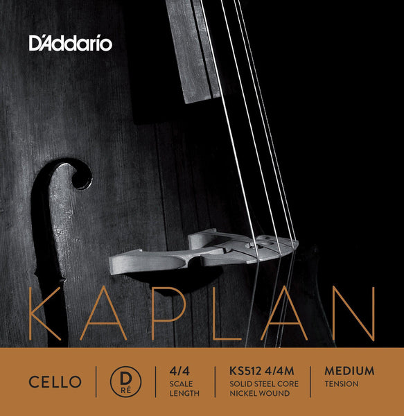 D'Addario Kaplan Cello D String 4/4 - Medium