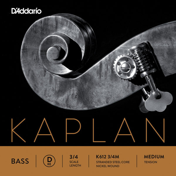 D'Addario Kaplan Double Bass D String 3/4 (Medium)