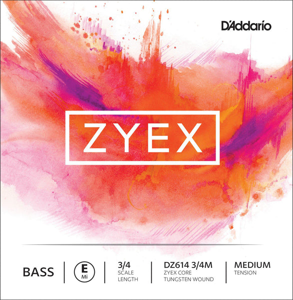D'Addario Zyex Double Bass E String 3/4 (Medium)