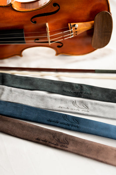 Leatherwood Bow Sheath - Italian Leather Cello Navy Blue