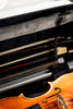 Leatherwood Bow Sheath - Italian Leather Violin/Viola Slate Grey