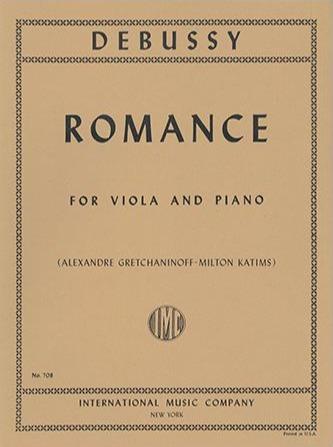 Debussy, Romance for Viola and Piano (IMC)