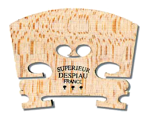 Despiau Violin Bridge #10 A Treated 42mm Low Heart 4/4 (3 Tree)