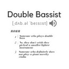 Sticker - Double Bassist Definition
