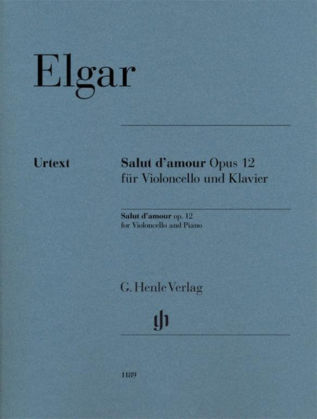 Elgar, Salut D'Amour Op. 12 for Cello and Piano (Henle)