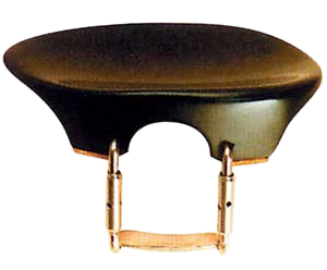 Flesch (New Model) Violin Chin Rest - Ebony 1/2
