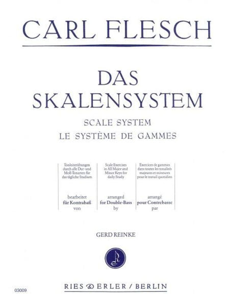 Flesch Scale System for Double Bass (Ries Erler)