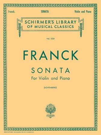 Franck, Sonata in A for Violin and Piano (Schirmer)