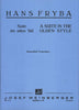 Fryba, Suite in Olden Style for Double Bass (Josef Weinberger)