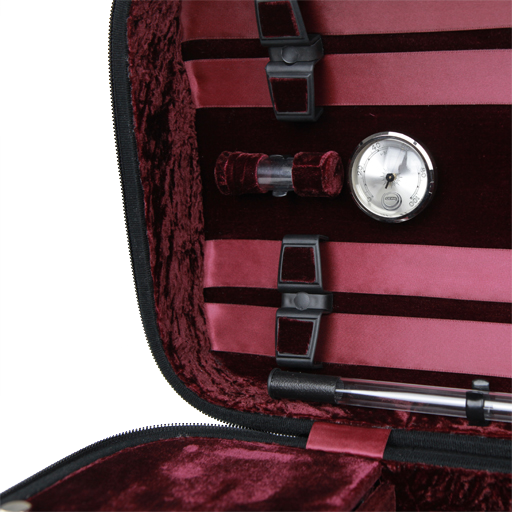 Gewa Liuteria Atlanta Oblong Violin Case 4/4 Black with Red Interior