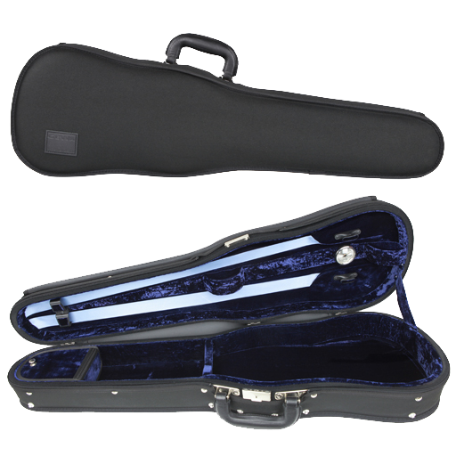 Gewa Liuteria Maestro Shaped Violin Case 4/4 Black with Blue Interior