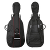 Gewa Prestige Cello Gig Bag 25mm Padding Black with Wheels - 3/4