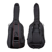 Gewa Prestige Double Bass Bag with Wheels Black - 3/4