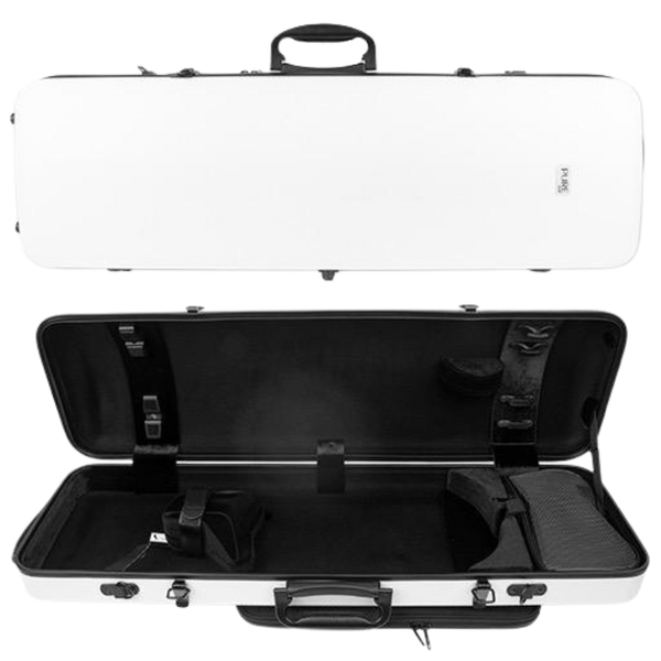 GEWA Pure Polycarbonate Oblong Violin Case 2.4kg White