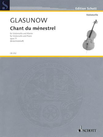 Glauzanov, Chant du Menestrel Op. 71 for Cello and Piano (Schott)