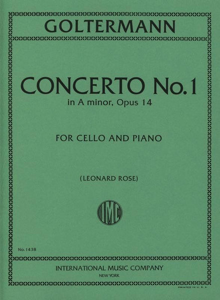 Goltermann, Concerto No. 1 Op. 14 in A Minor for Cello and Piano (IMC)