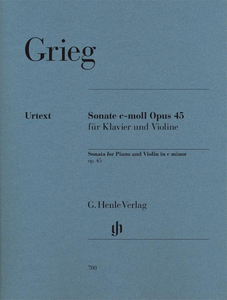 Grieg, Sonata in C Minor Op. 45 for Violin and Piano (Henle)