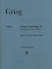 Grieg, Sonata in C Minor Op. 45 for Violin and Piano (Henle)