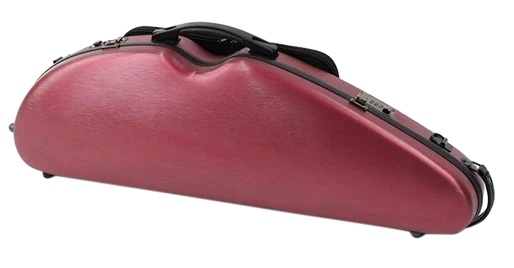 HQ Polycarbon Violin Case HalfMoon 4/4 - Brushed Red
