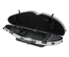 HQ Polycarbon Violin Case HalfMoon 4/4 - Brushed Silver
