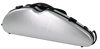 HQ Polycarbon Violin Case HalfMoon 4/4 - Brushed Silver