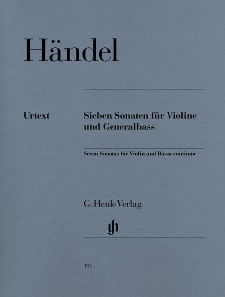 Handel, 7 Sonatas for Violin and Piano (Henle)