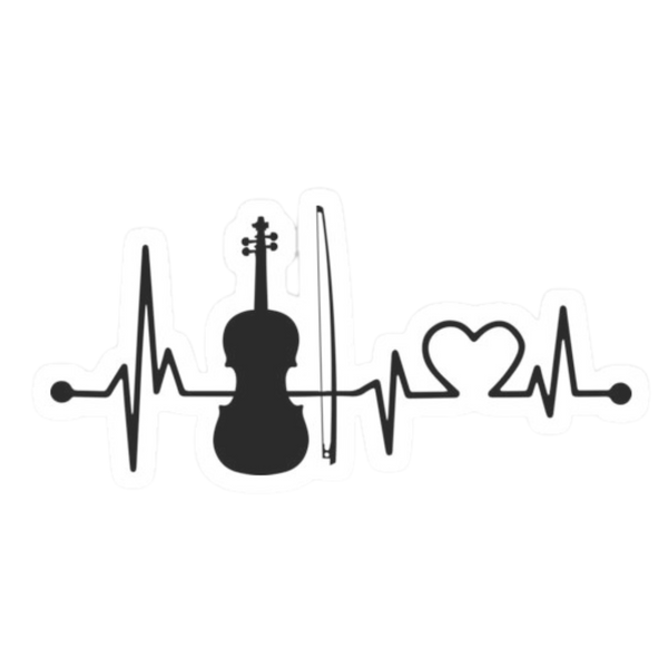Sticker - Violin Heartbeat